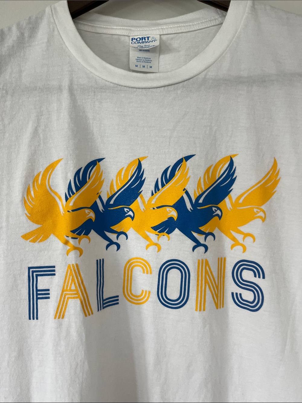 Yellow and Blue Falcons Graphic Tee (medium)
